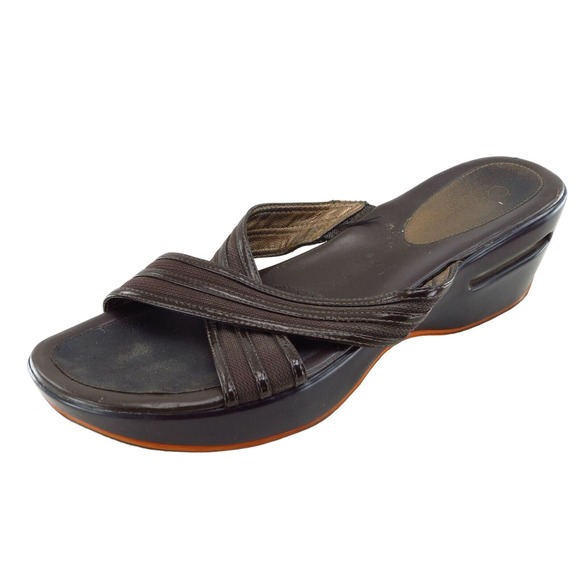 Cole‎ Haan Sz 9 B Black Slide Leather Women Sandals - Picture 1 of 7
